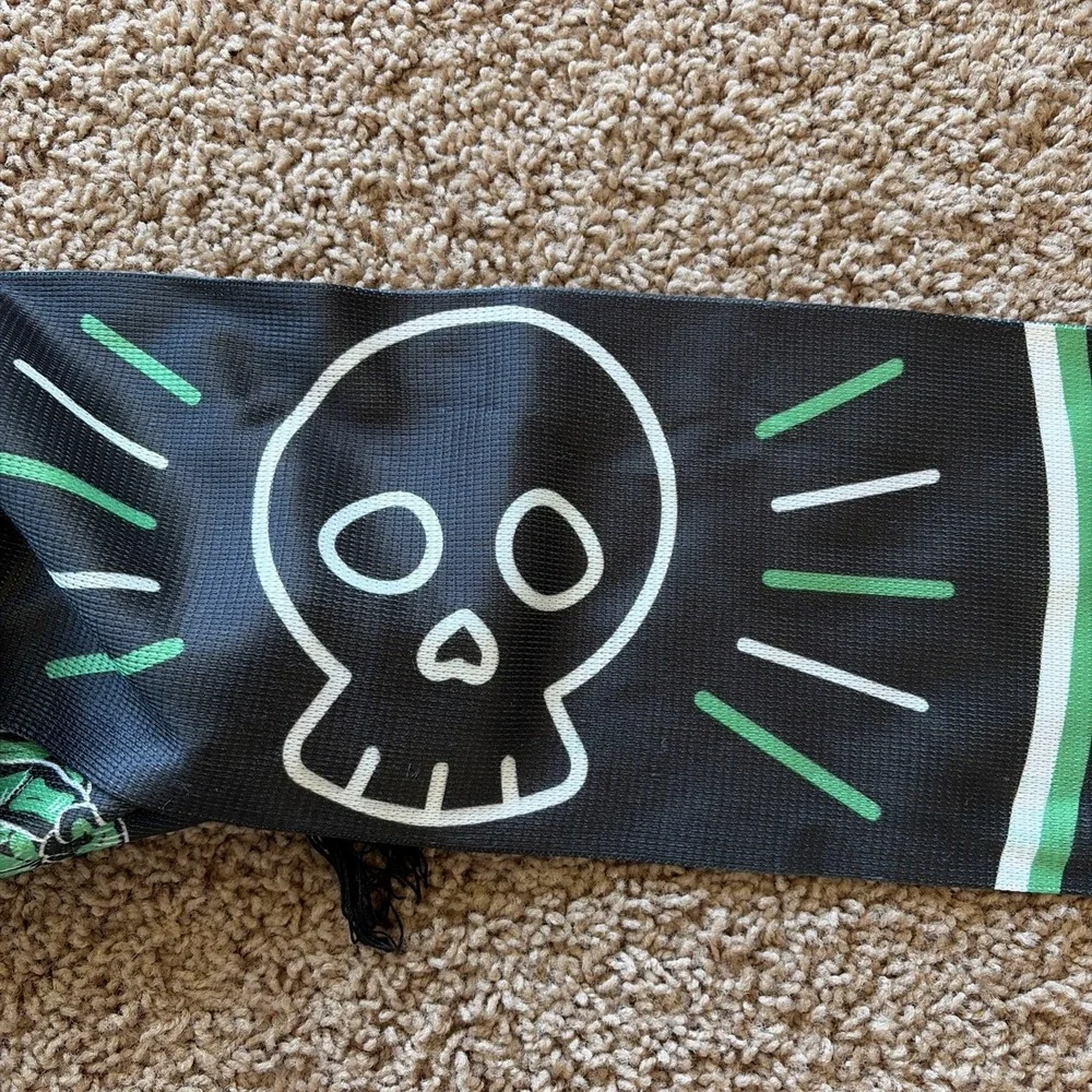 Ruffneck LOS VERDES Austin FC Inaugural‎ Season Skull Soccer Scarf Green/Black
